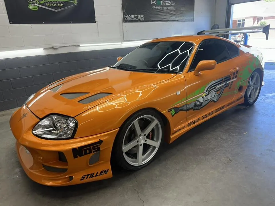 sports car being detailed in winchester va by auto pros of winchester